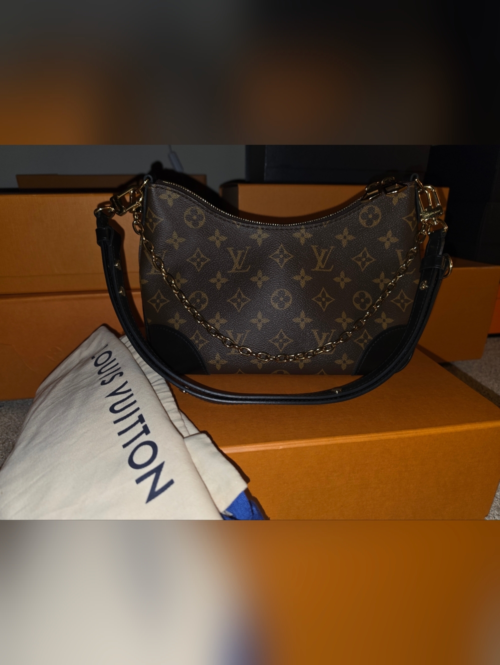 Louis Vuitton Monogram Boulogne Black
